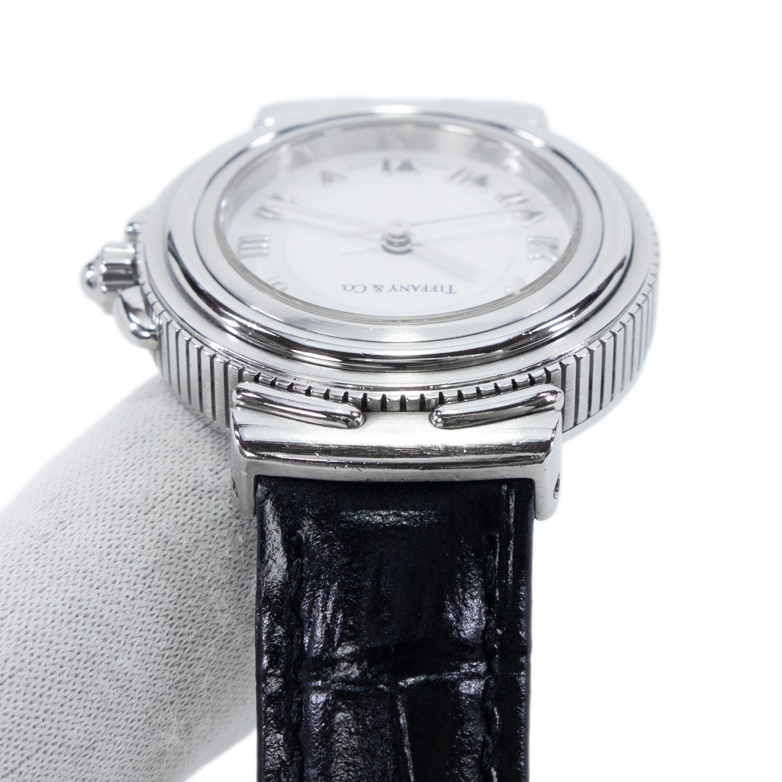 稼働品 送料無料 ティファニー 腕時計 クォーツ 3針 レディース