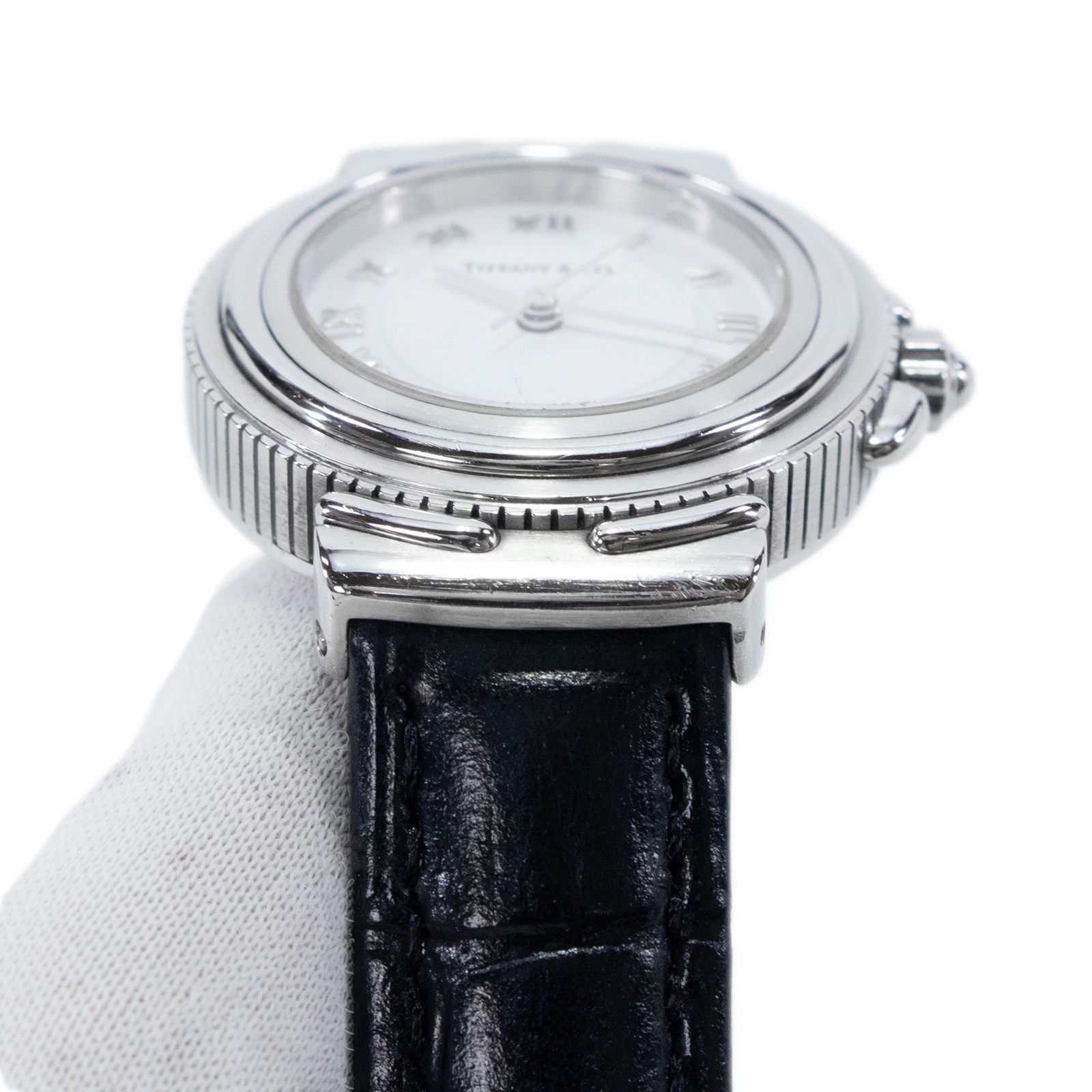 稼働品 送料無料 ティファニー 腕時計 クォーツ 3針 レディース