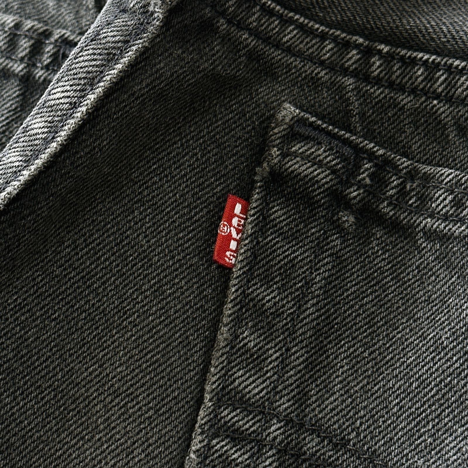 極上品】90s USA製 リーバイス 501 後染め ブラックデニム W33 L30