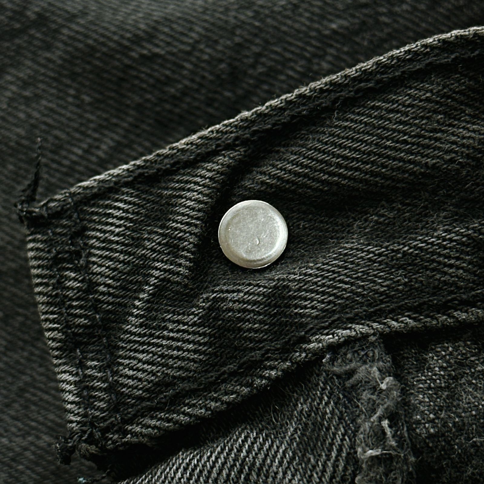 極上品】90s USA製 リーバイス 501 後染め ブラックデニム W33 L30