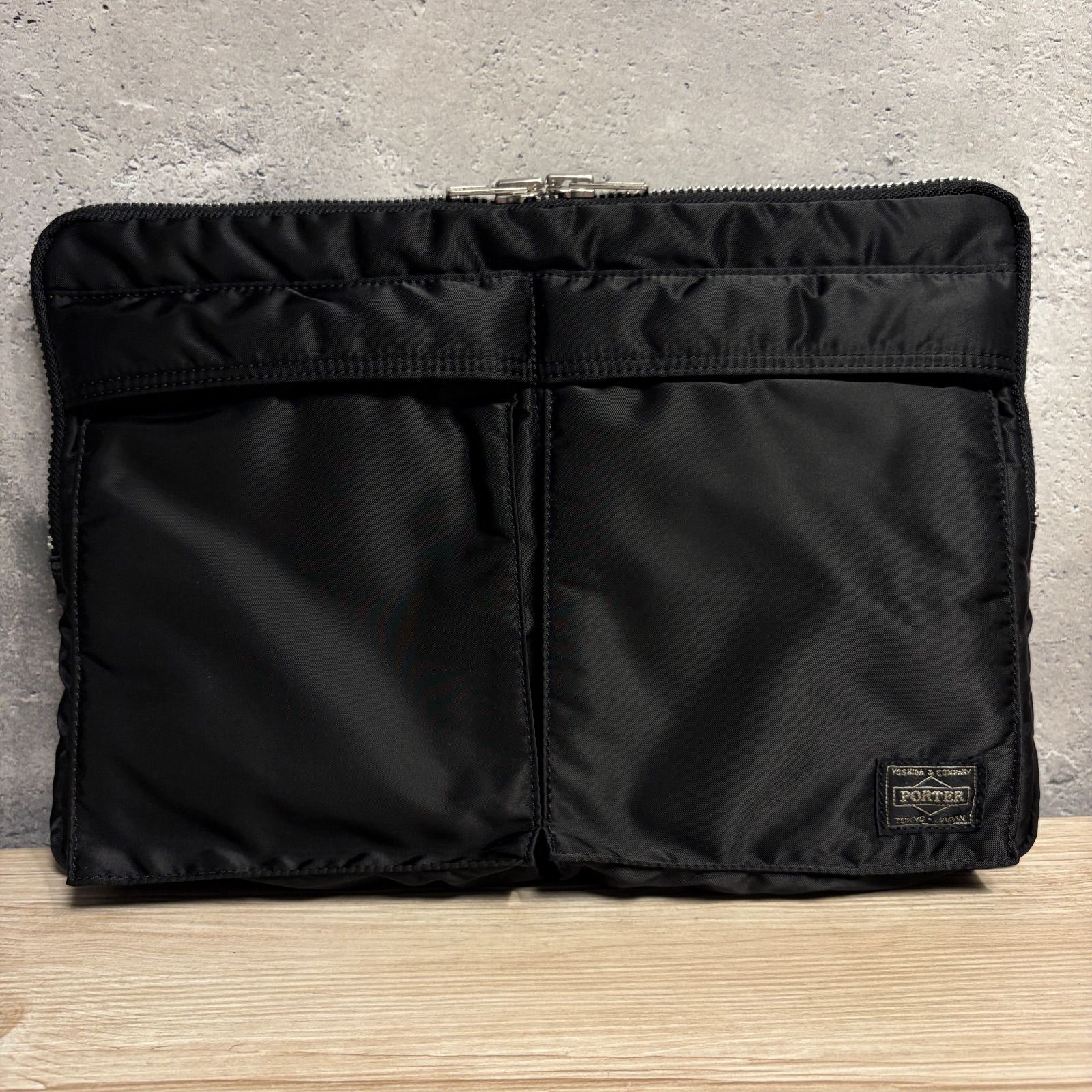 PORTER タンカー クラッチバッグ ブラック ナイロン 吉田カバン 薄型 モデル