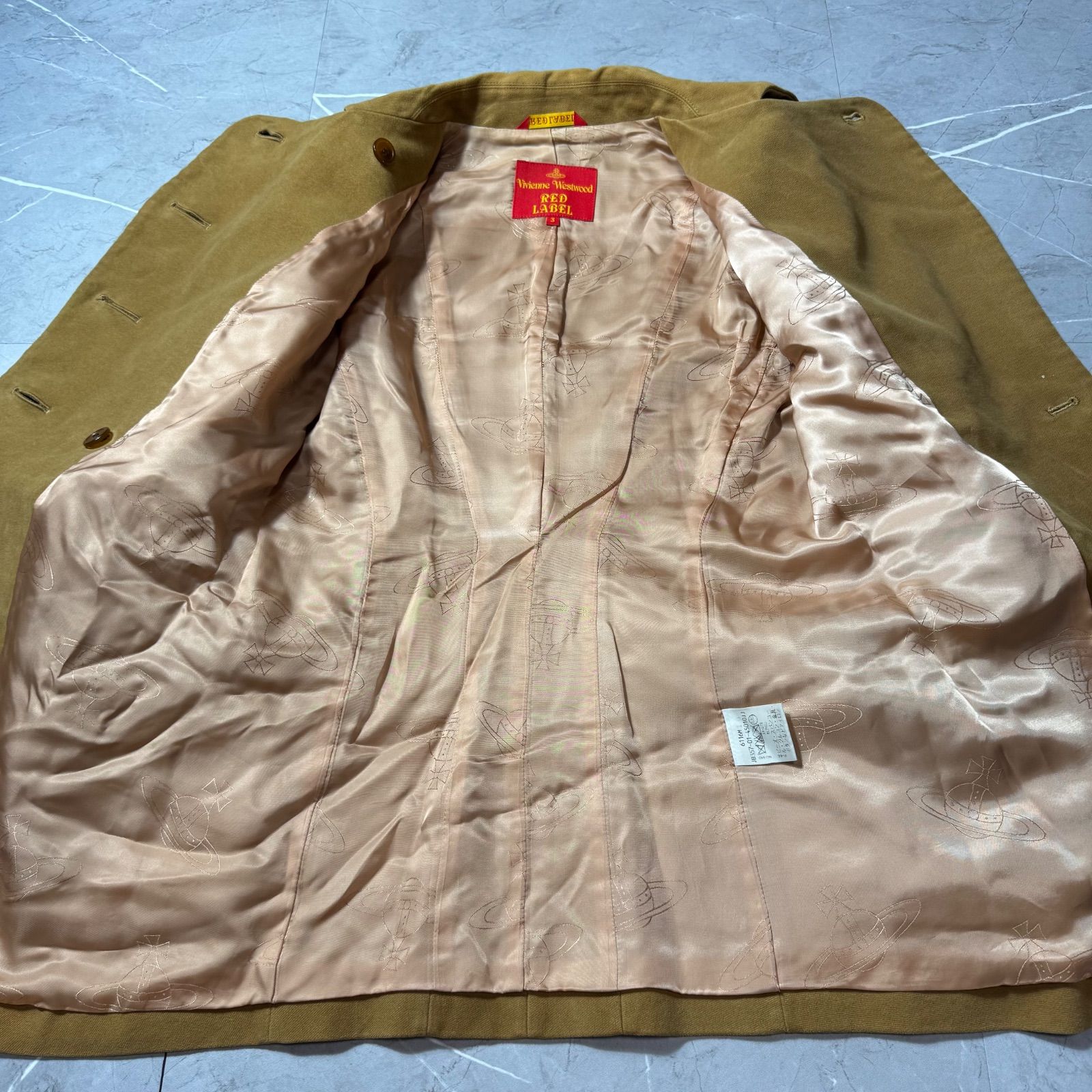 ヴィヴィアンウエストウッド レッドレーベル キャメル コート サイズ2 Vivienne Westwood RED LABEL ヴィヴィアンウエストウッド レッド