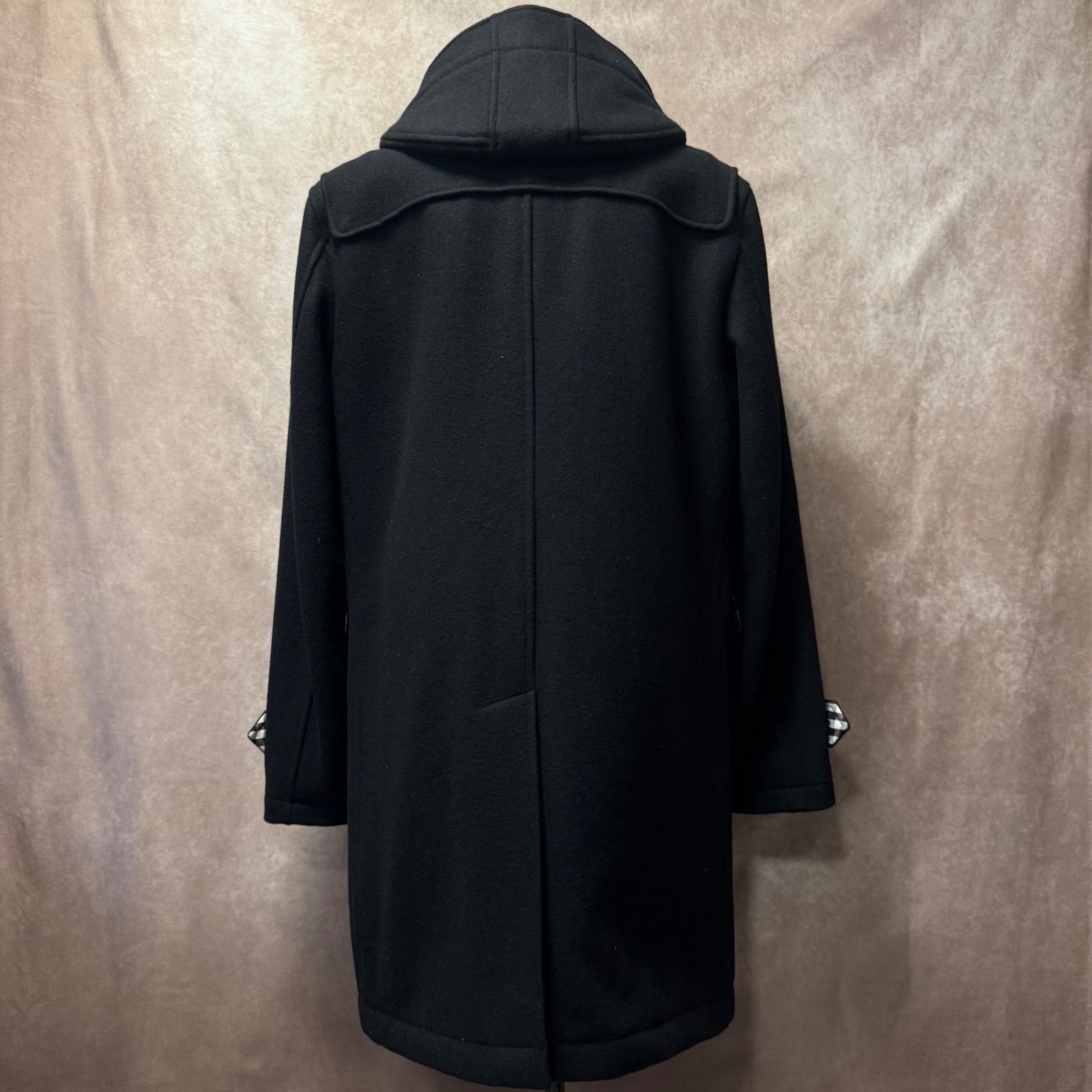 バーバリーブラックレーベル ダッフルコート ノバチェック キルティング 黒 L BURBERRY BLACK LABEL ダッフルコート L ブラック ノバチェック 中綿