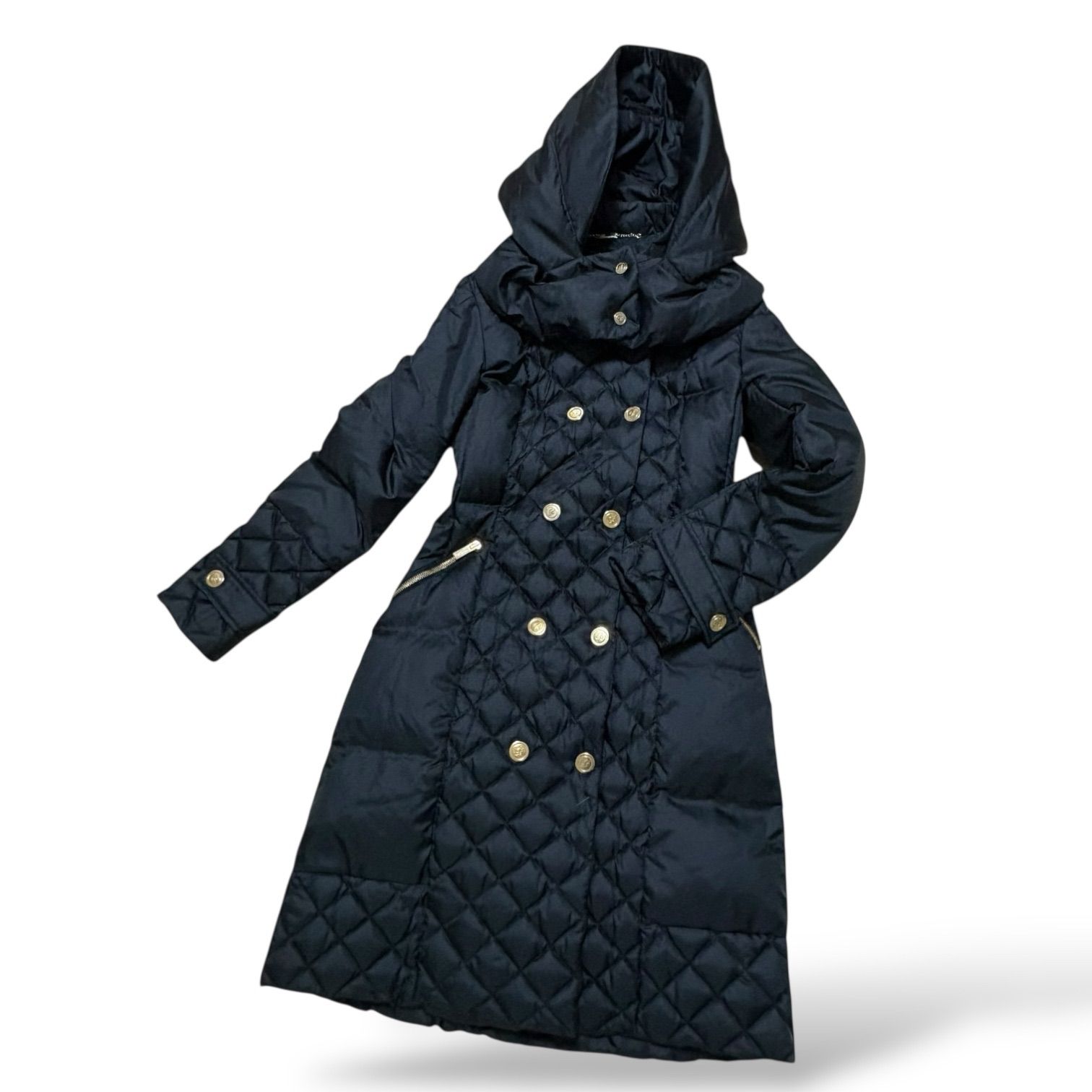 極美品✴︎ ブルマリン ダウンコート キルティング リアルグースダウン