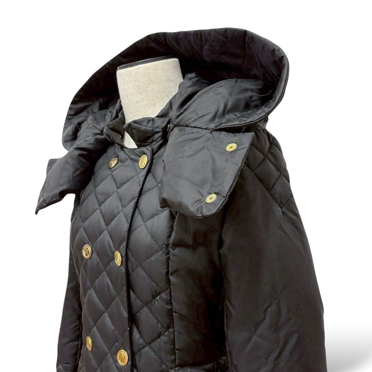 極美品✴︎ ブルマリン ダウンコート キルティング　リアルグースダウン　S 黒 極美品✴︎ ブルマリン ダウンコート キルティング リアルグースダウン