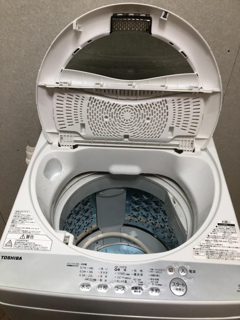 2017年 TOSHIBA 東芝 トウシバ AW-5G6 洗濯機 250324 - メルカリ