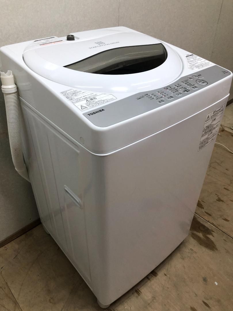 2017年 TOSHIBA 東芝 トウシバ AW-5G6 洗濯機 250324 東芝 - 2017年 TOSHIBA 東芝 トウシバ AW-5G6 洗濯機 250324の通販 by