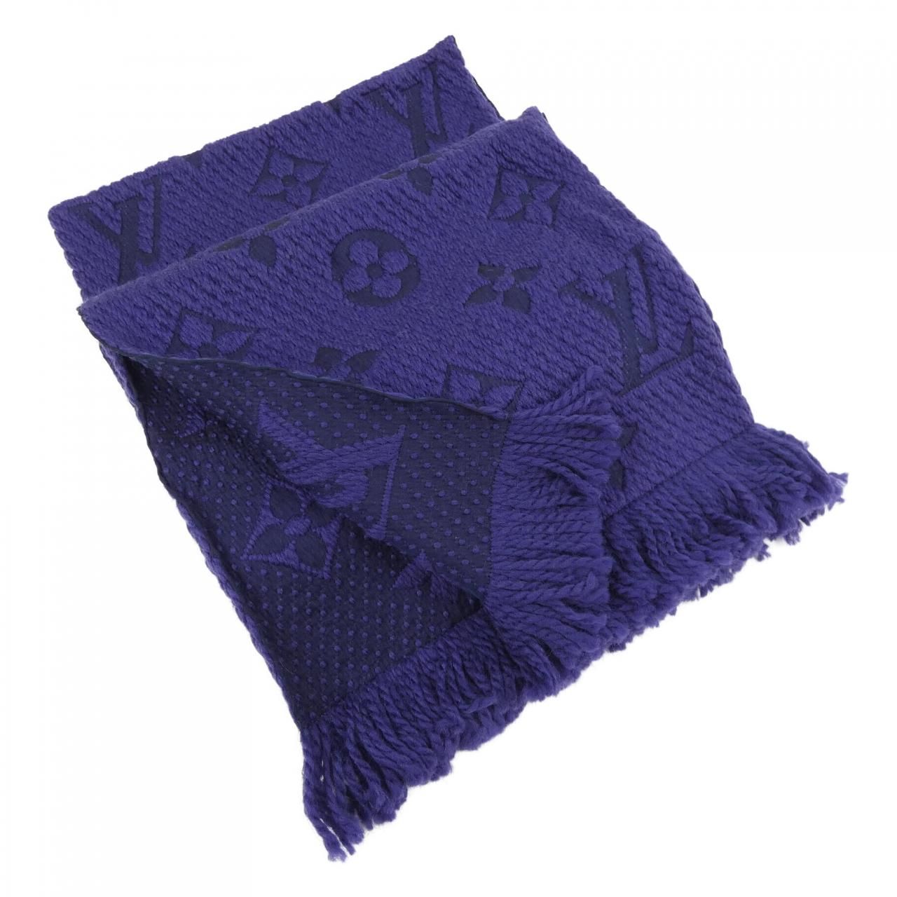 ルイヴィトン LOUIS VUITTON エシャルプ ロゴマニア M75703 MUFFLER