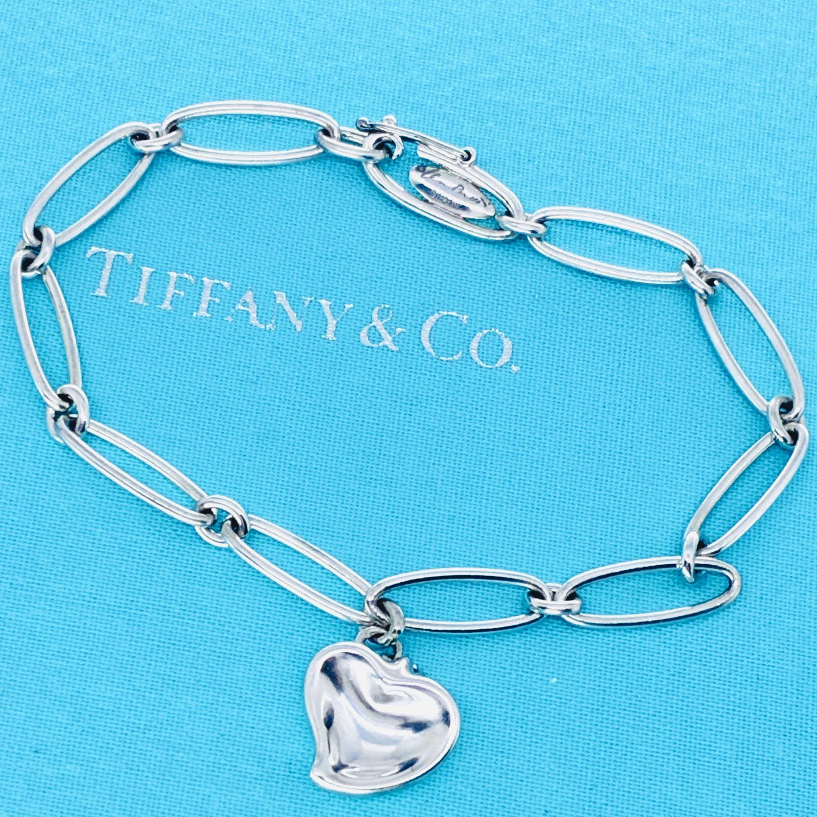 【極美品】TIFFANY ブレスレット カーブドハート シルバーエルサペレッティ Tiffany & Co. ティファニー カーブド フルハート ブレスレット エルサ
