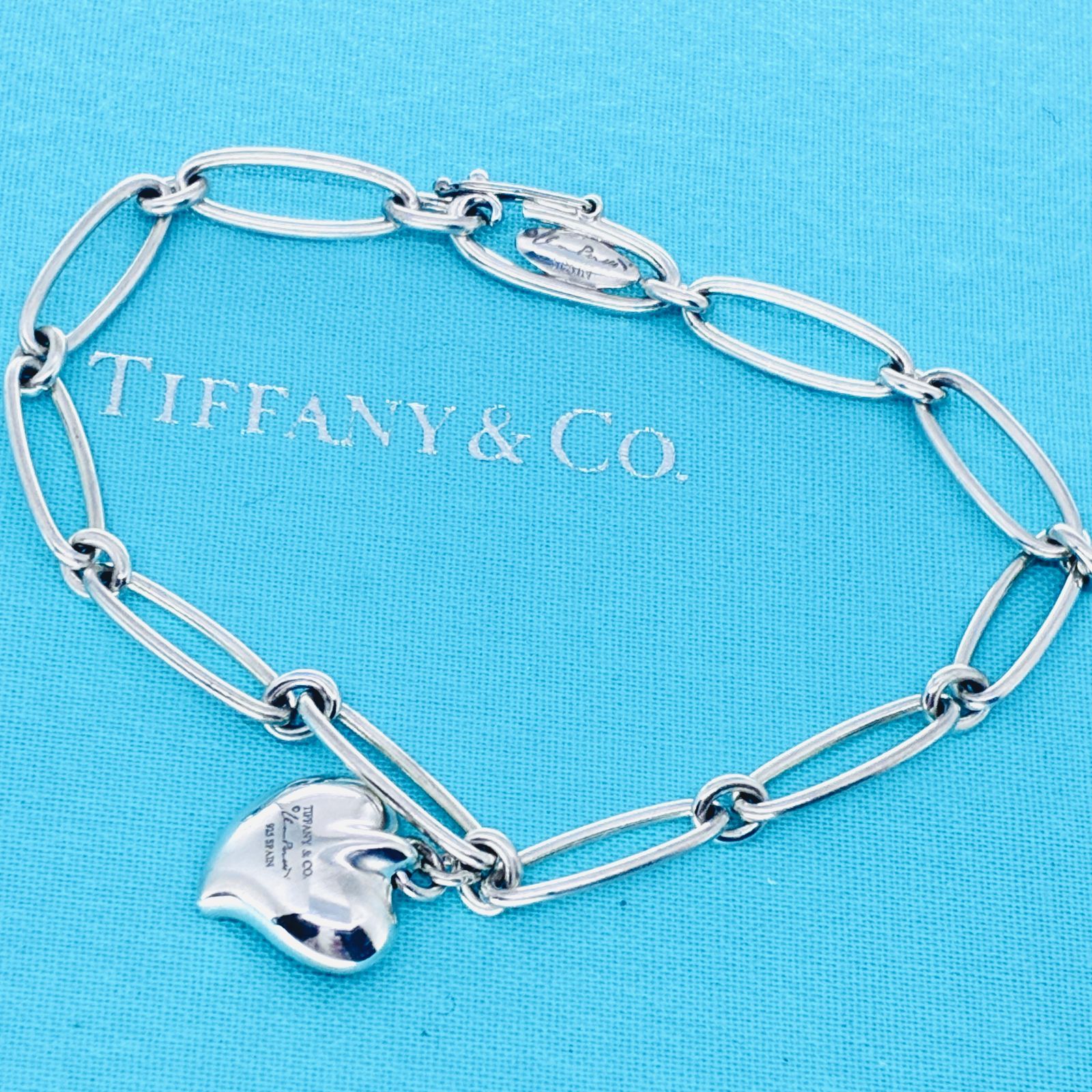 Tiffany & Co. ティファニー カーブド フルハート ブレスレット エルサ
