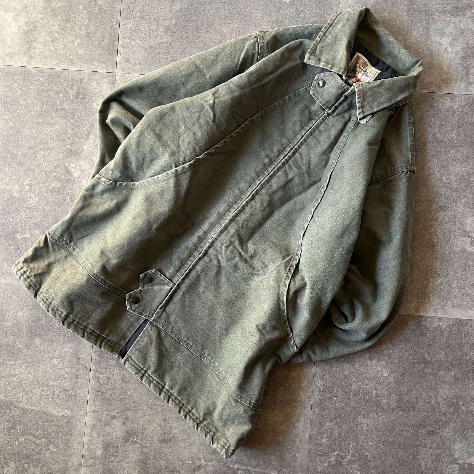 80s WORK HORSE ダックジャケット キルティング 緑 XL A677 【公式通販】