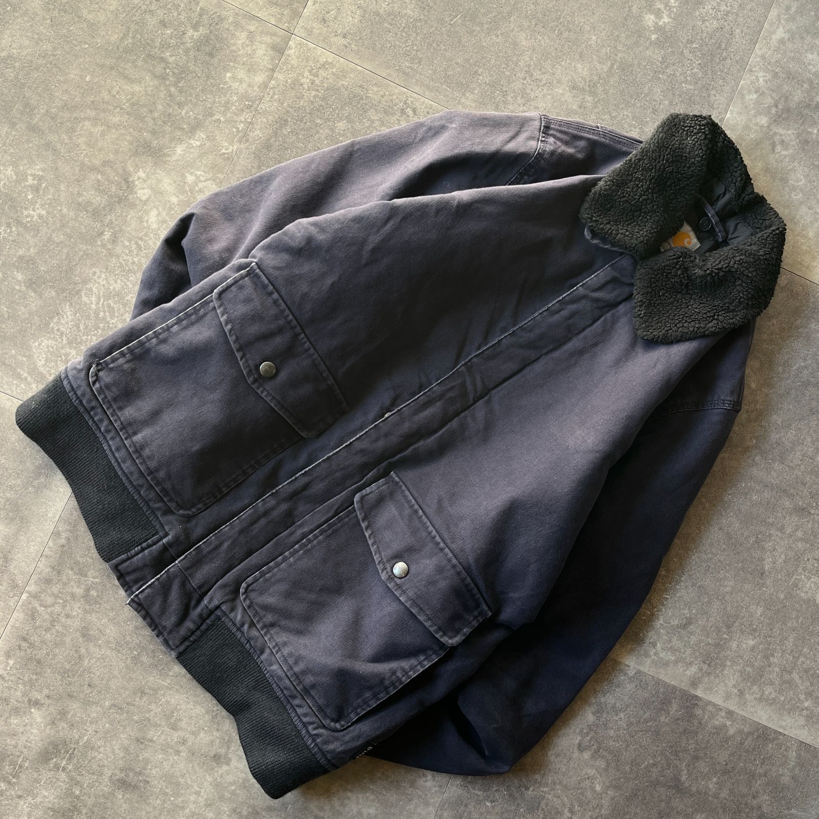 00s Carhartt フライトジャケット 無地 紺 M A693 ダック地 00s Carhartt フライトジャケット 無地 紺 M A693 ダック地 - メルカリ