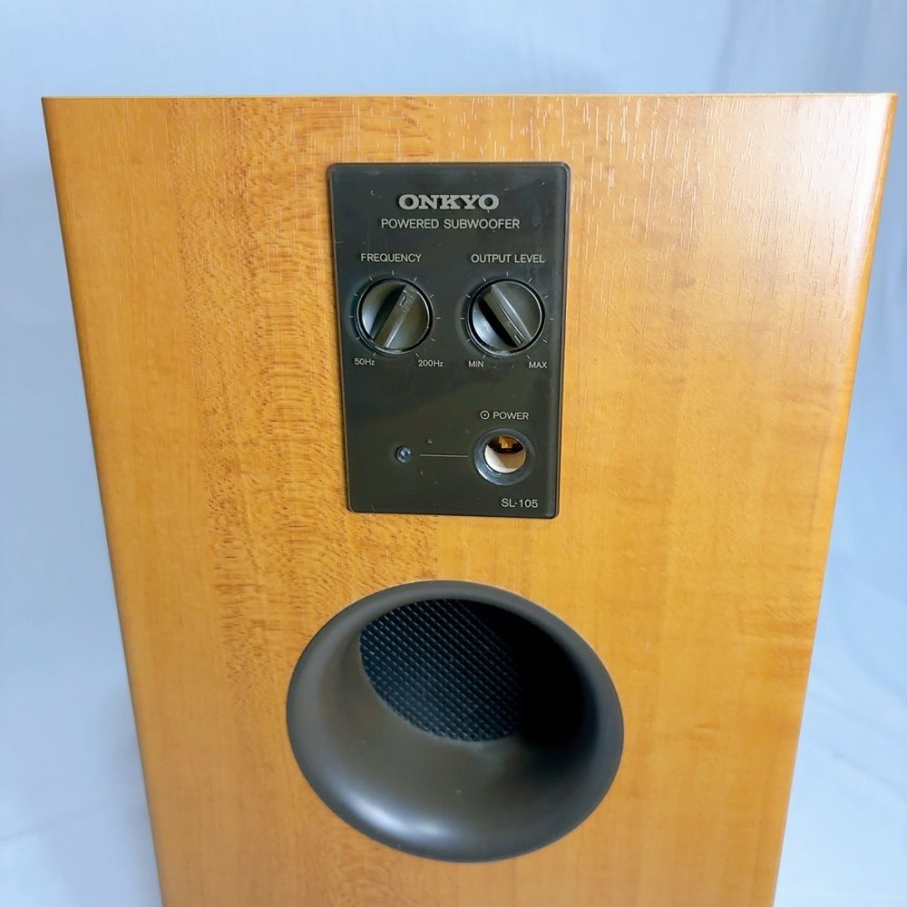 極美品】ONKYO オンキョーアンプ内蔵サブウーファー SL-105 ONKYO