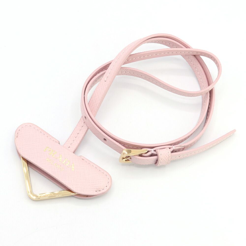 プラダ ネックストラップ 1PP184 ピンク レザー - メルカリ