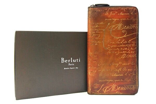 ベルルッティ ラウンドファスナー長財布 カリグラフィ - メルカリ