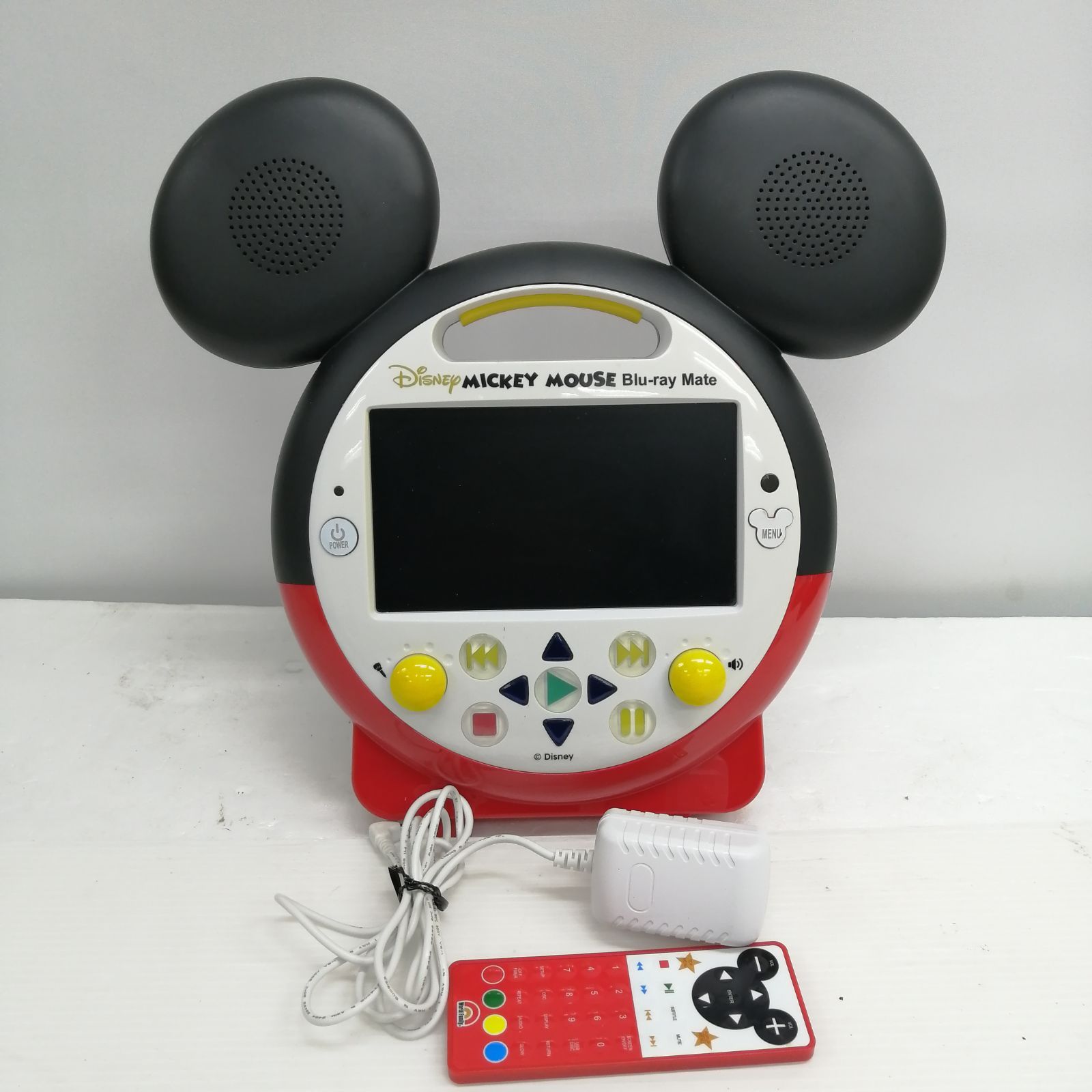 【美品】Disney Mickey Mouse Blu-ray Mate 動作品】Disney ポータブルBDプレーヤー Mickey Mouse Blu-ray Mate