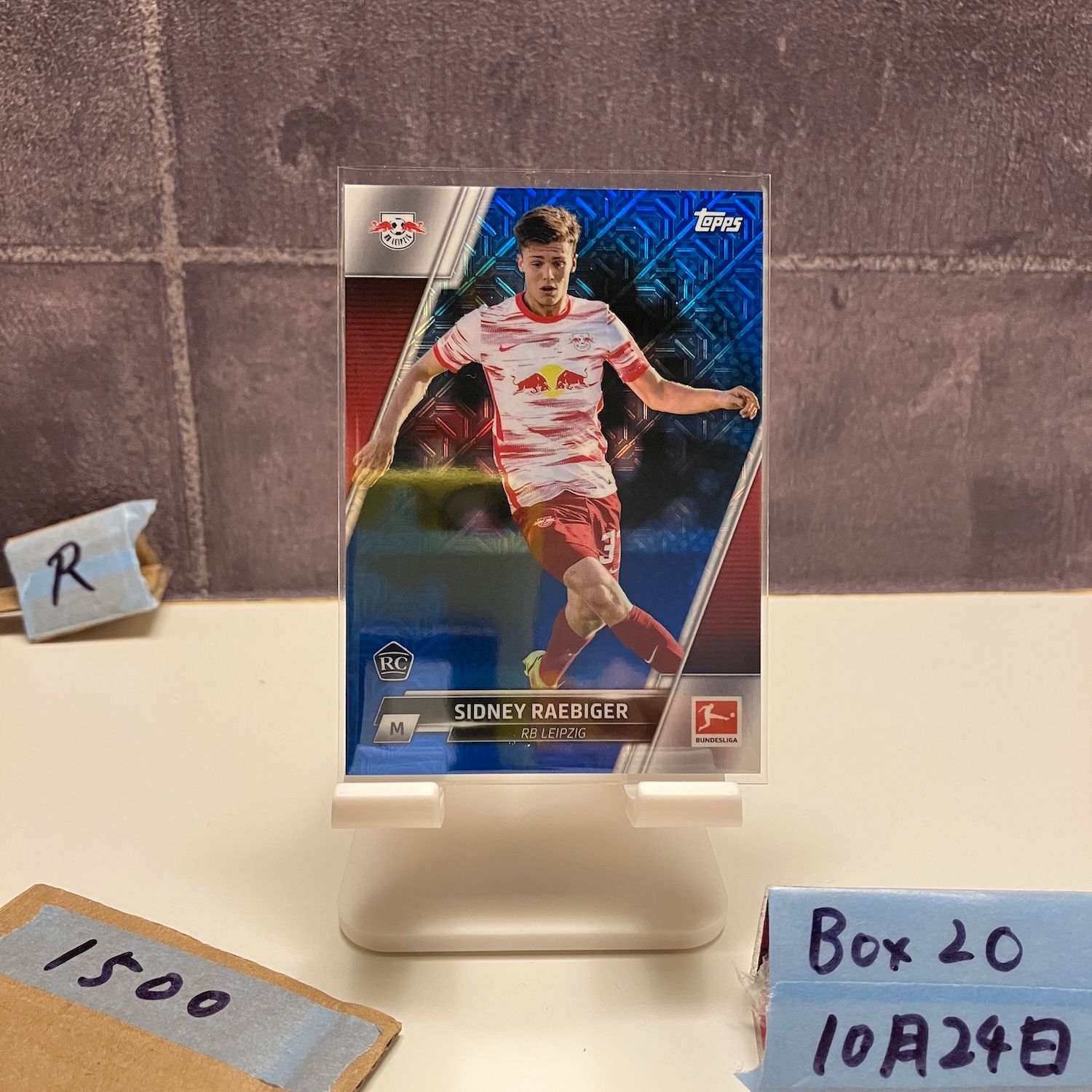 TOPPSカード 2022 Topps Chrome Bundesliga Sidney Raebiger 54/75 RB LEIPZIG Blue