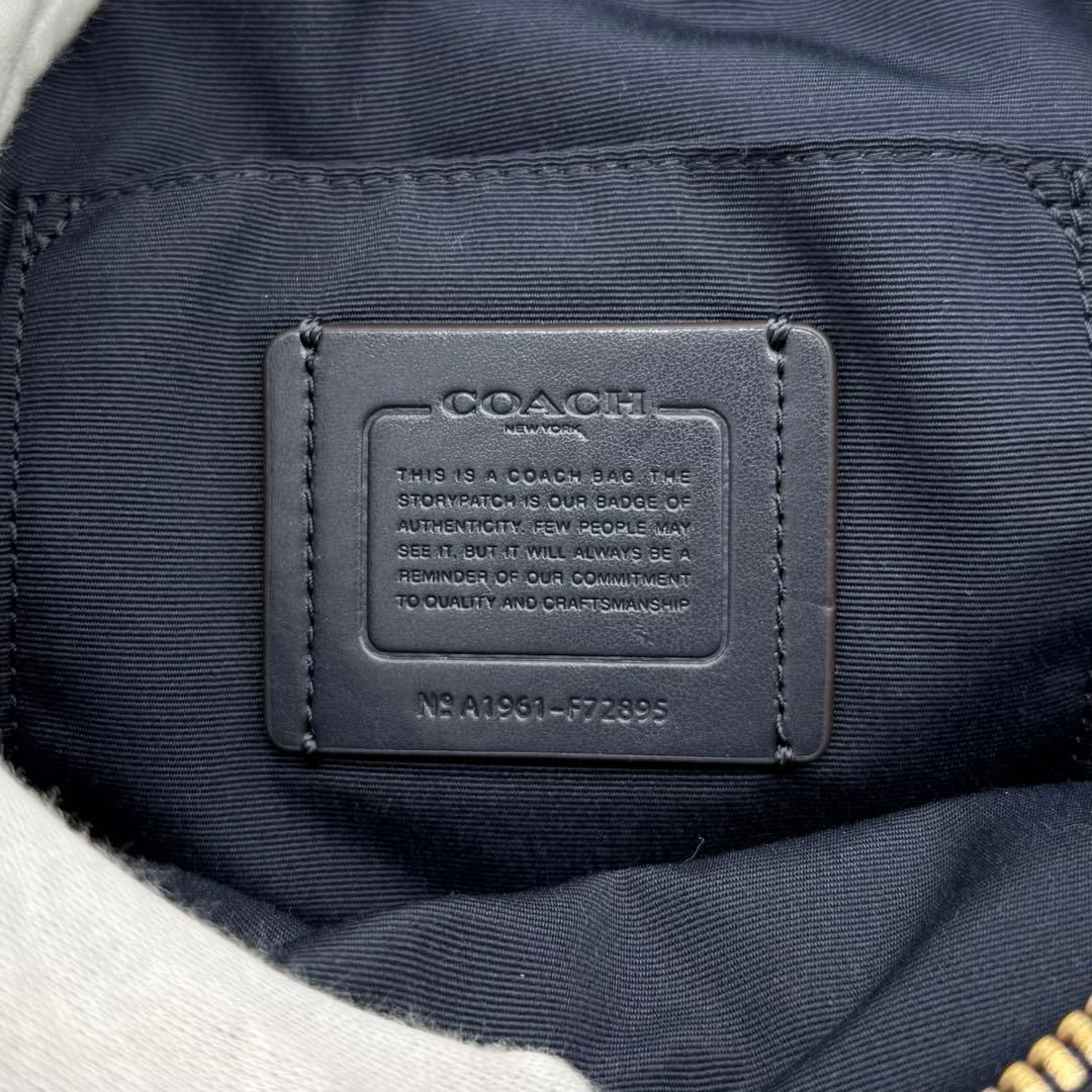 極美品】COACH シグネチャー ミニリュック バックパック レザー PVC
