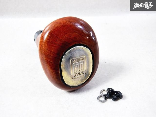 当時物‼希少 NARDI ナルディ AT用 ウッドシフトノブ シフトレバー 旧車