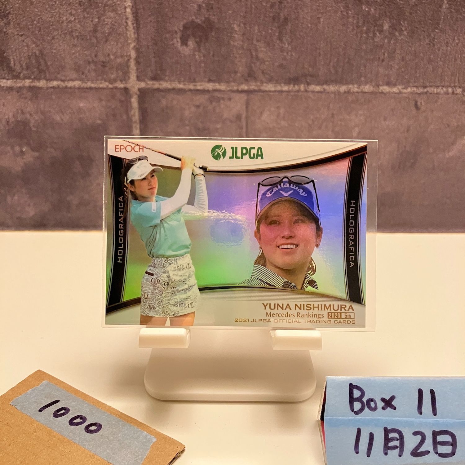 2021 EPOCH 西村優菜 JLPGA Holografica 女子プロゴルフ カード - メルカリ