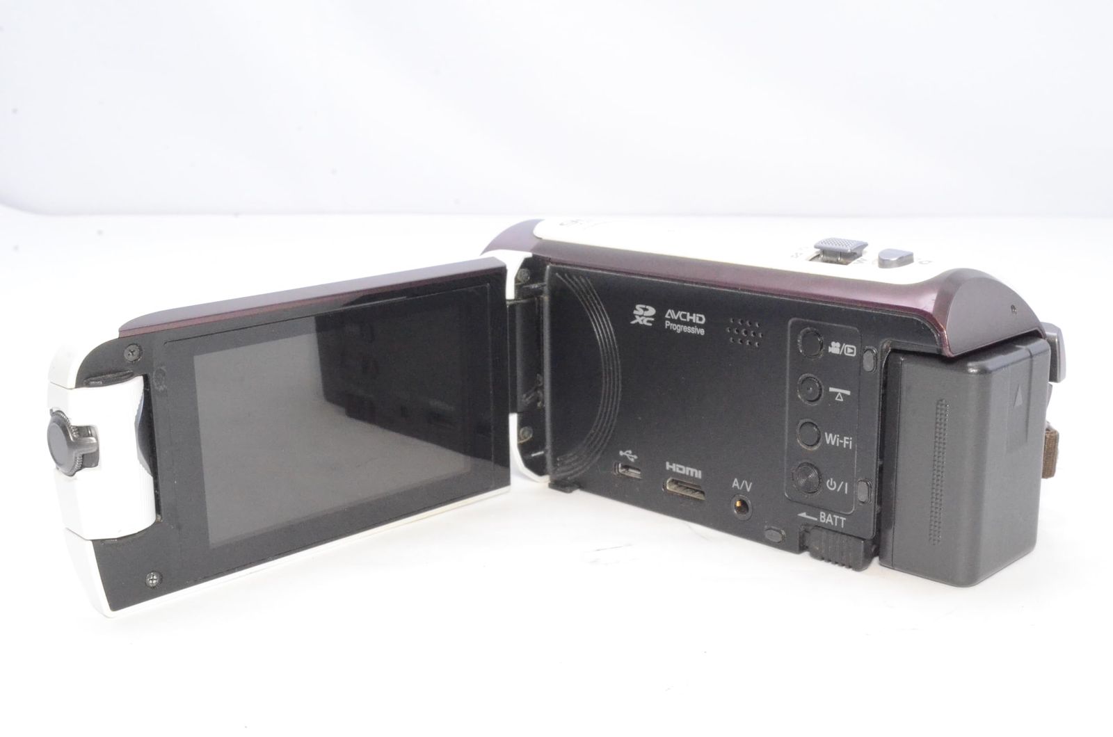 パナソニック HDビデオカメラ W570M ワイプ撮り 90倍ズーム ホワイト