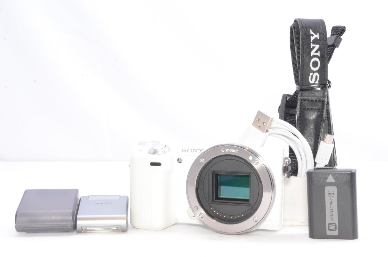 SONY デジタル一眼カメラ「NEX-5T」ボディ ホワイ NEX-5TY-W - メルカリ