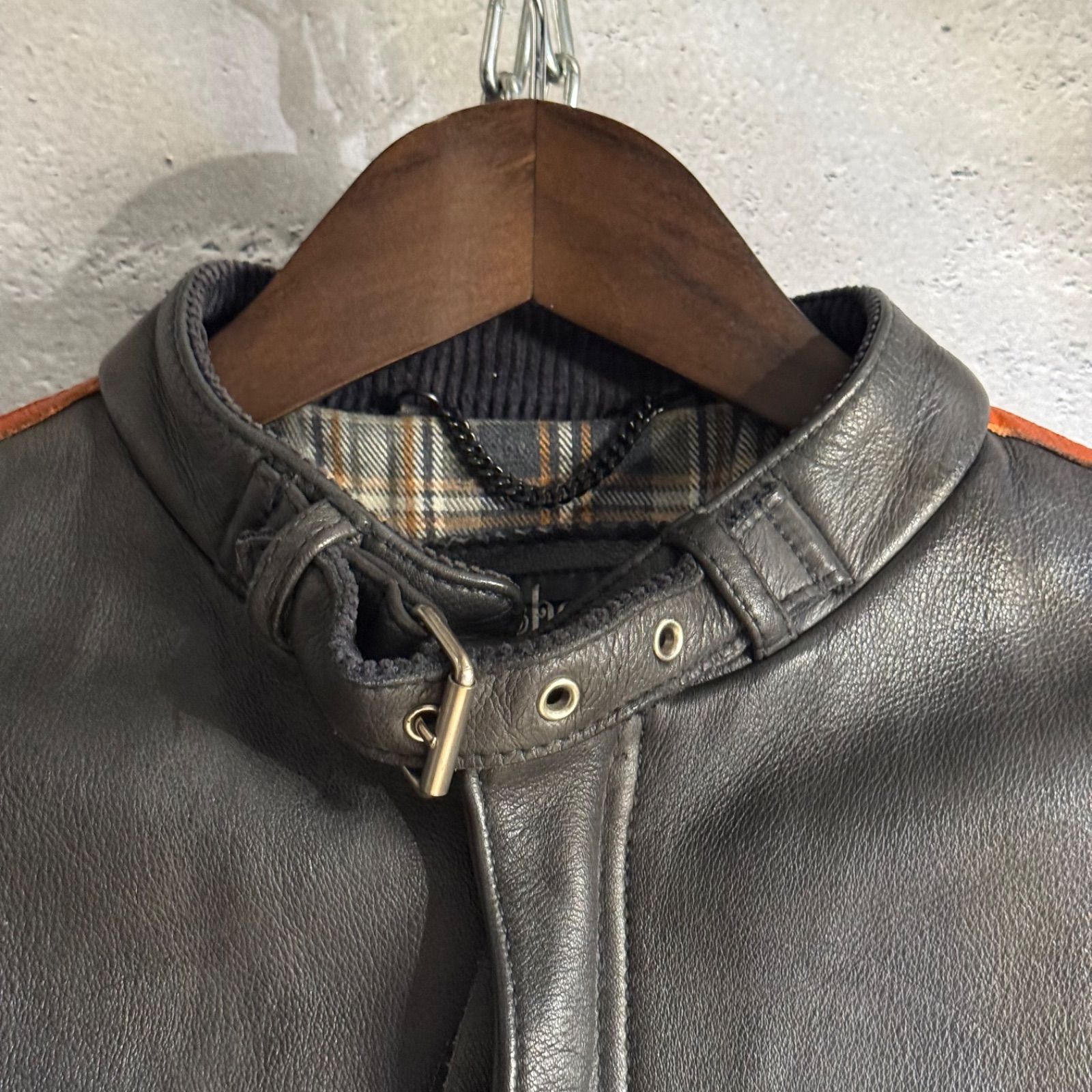 Schott ショット レザージャケット M ブラック系 ビンテージ 裏地