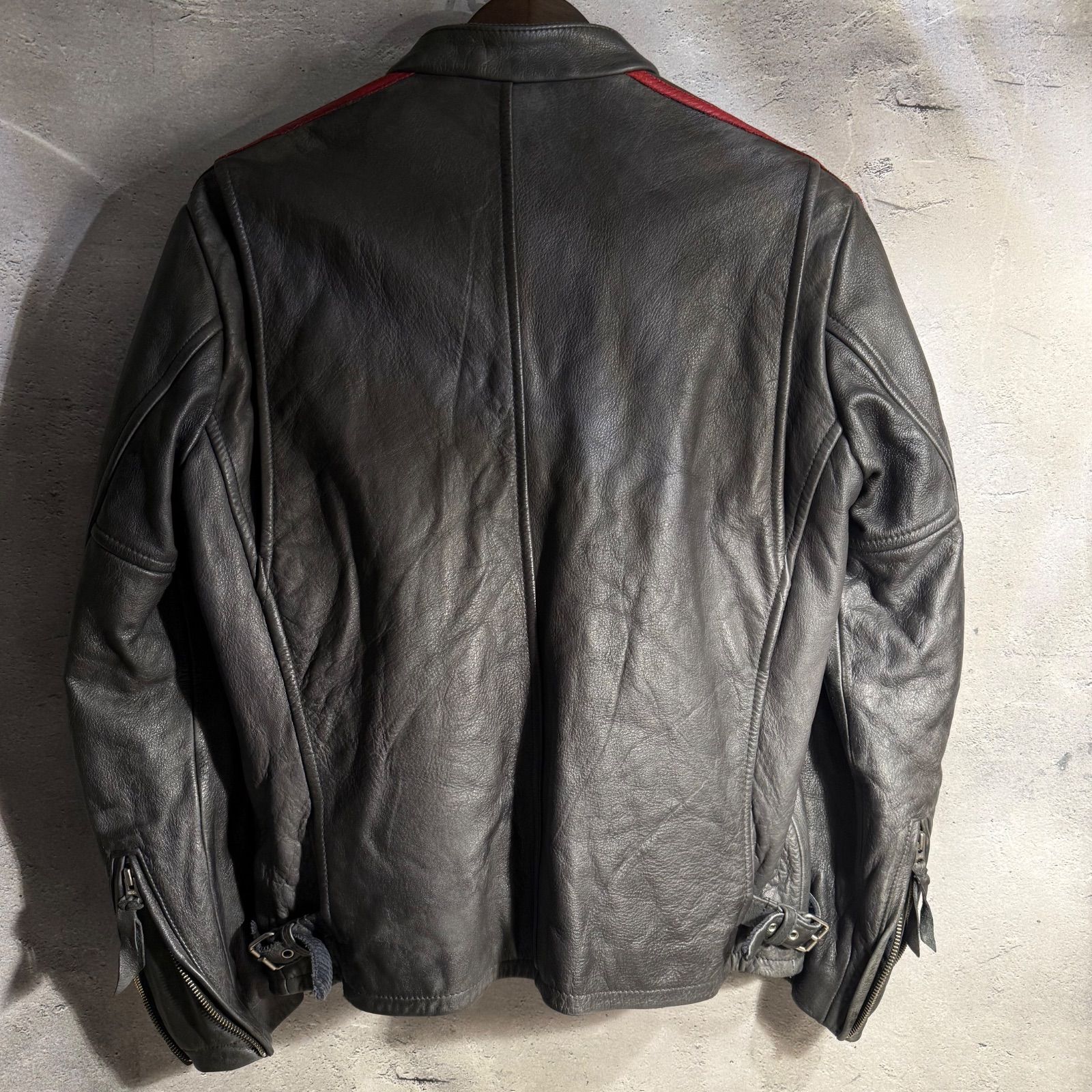 Schott ショット レザージャケット M ブラック系 ビンテージ 裏地