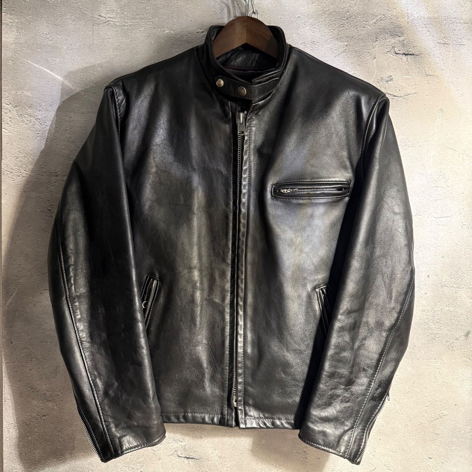 Schott ショット レザージャケット 40 USA製 インナーボア付き