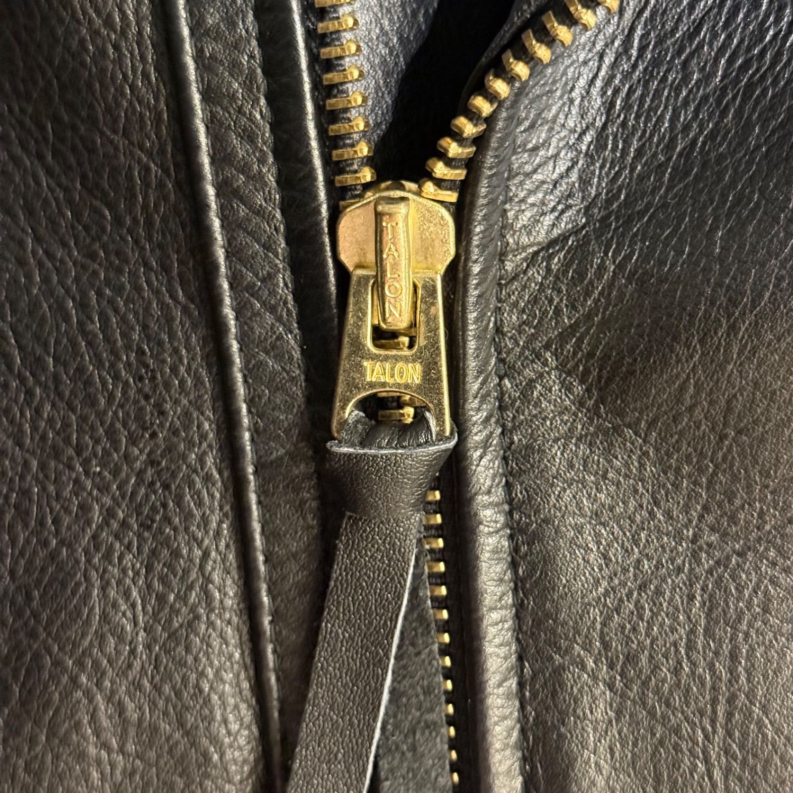 Urban Leathers ダブルライダースジャケット M 本革 TALONジップ 背面