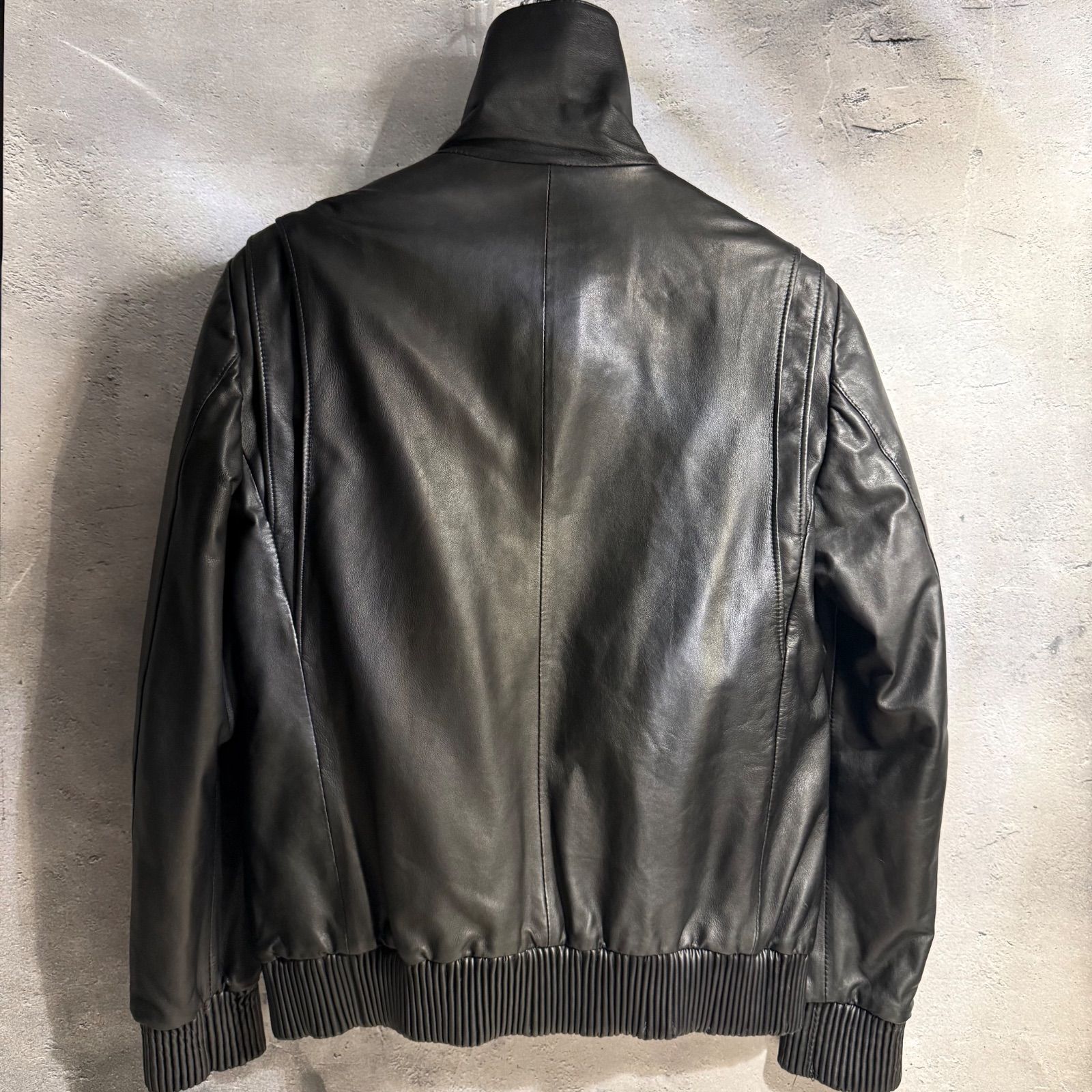 Paul Smith ファーストライン ラムレザー ハイネック ジャケット L 羊