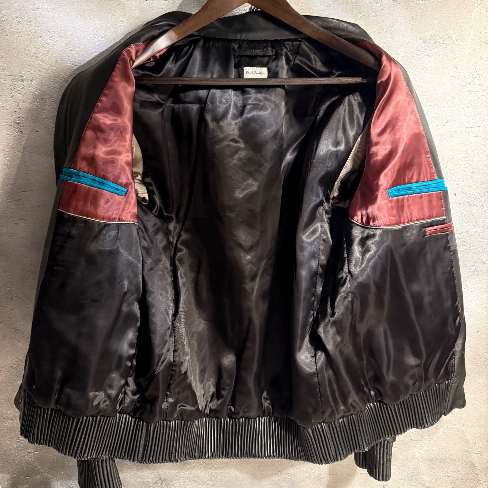 Paul Smith ファーストライン ラムレザー ハイネック ジャケット L 羊