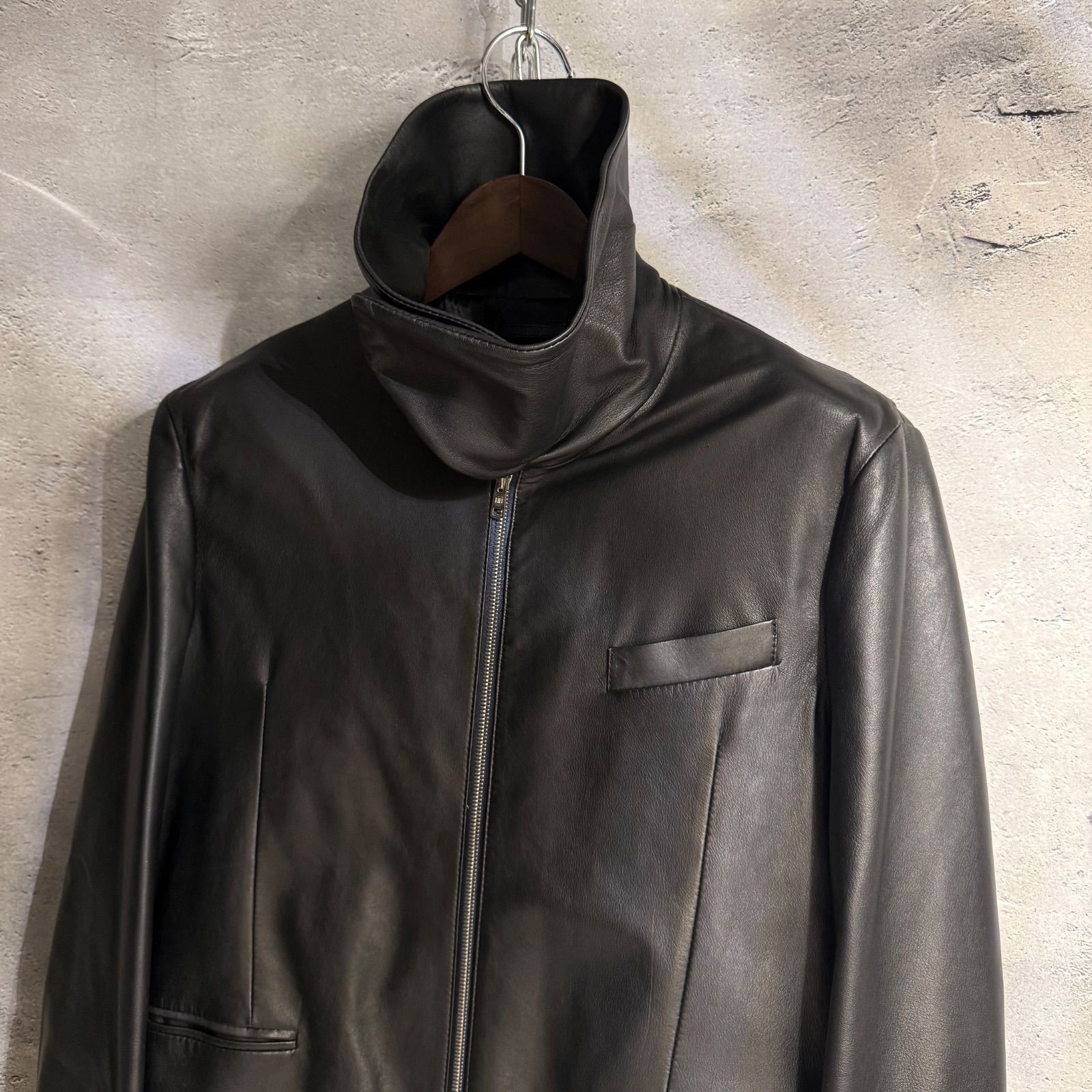 Paul Smith ファーストライン ラムレザー ハイネック ジャケット L 羊