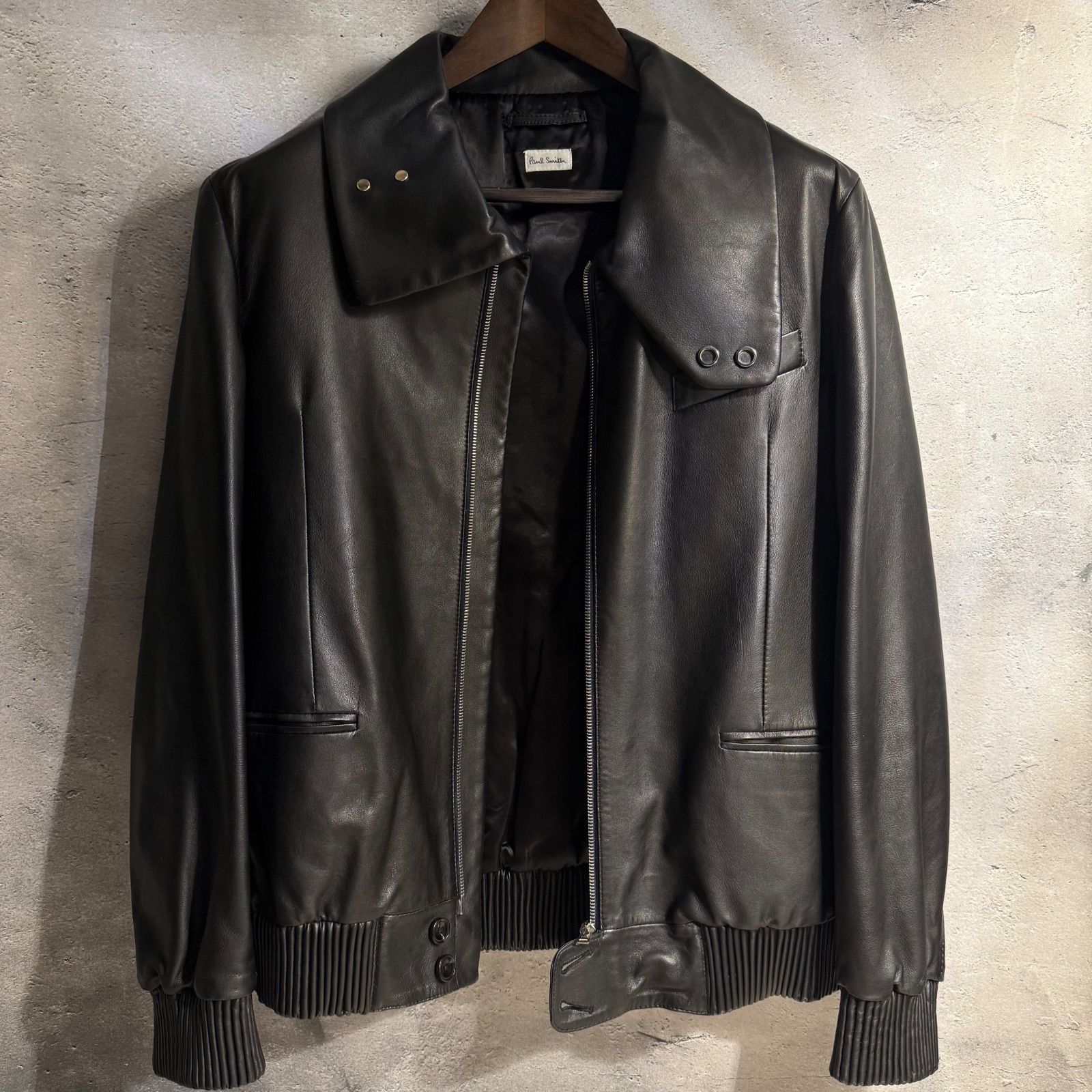 Paul Smith ファーストライン ラムレザー ハイネック ジャケット L 羊