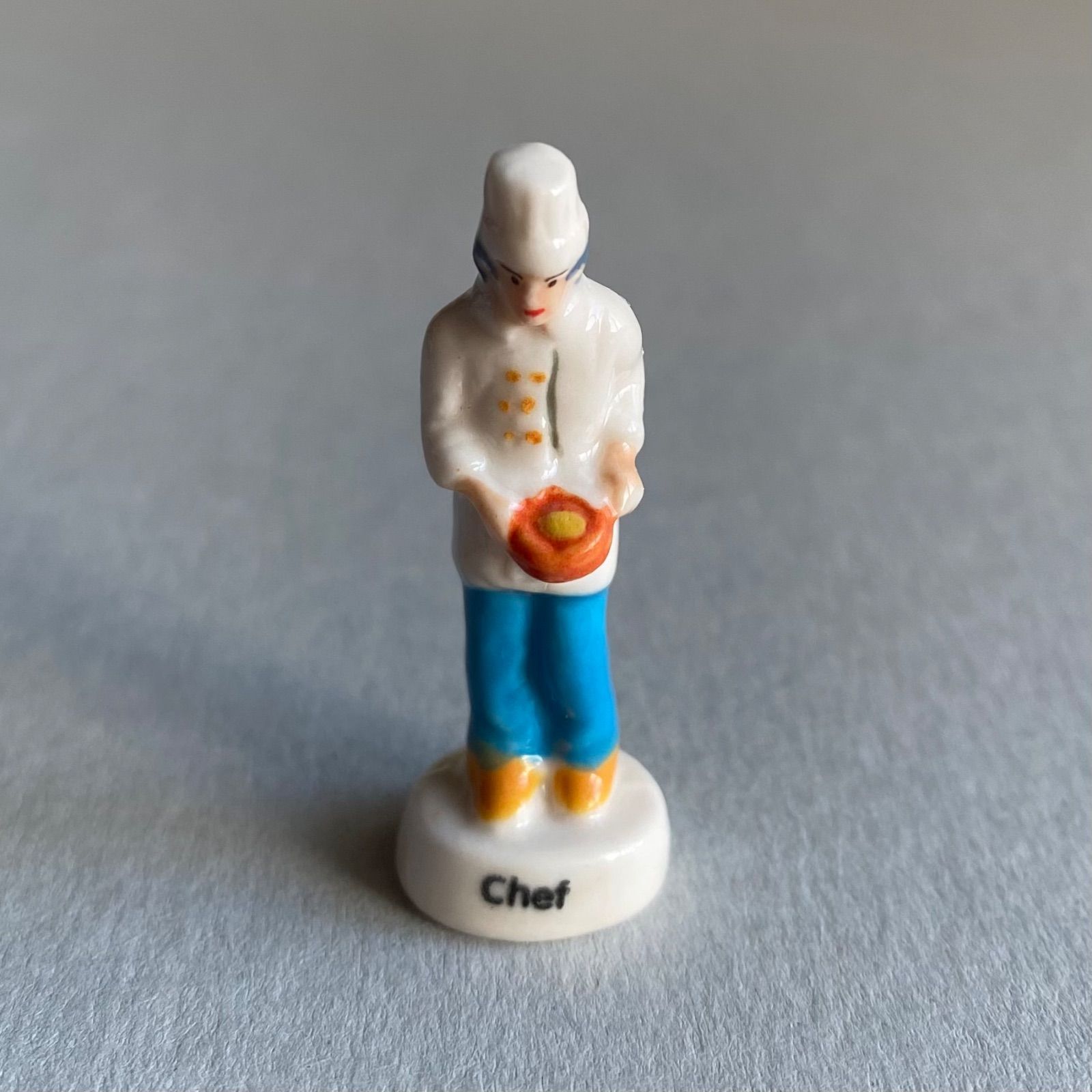 シェフのフェーブ／フランス雑貨／陶器ミニチュア／ブロカント