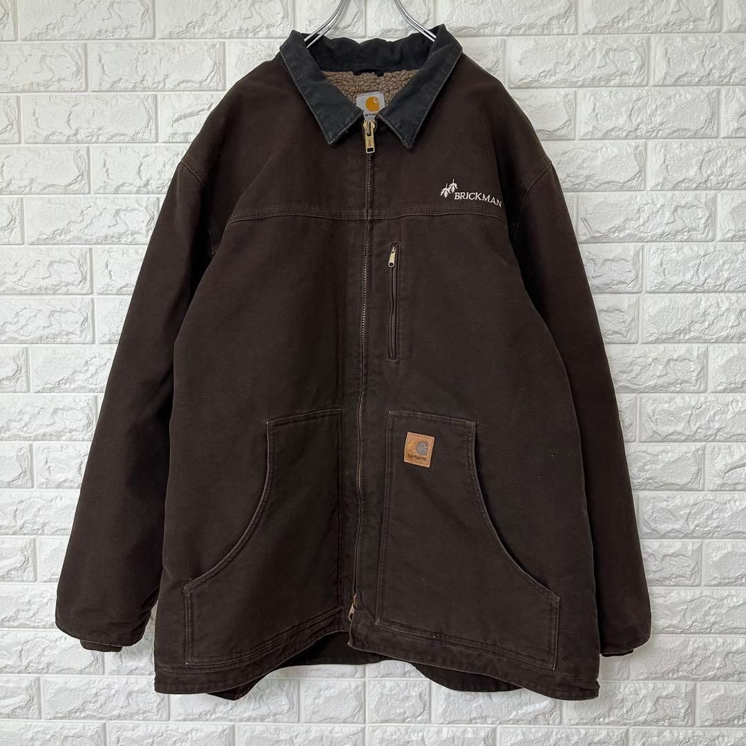 カーハート リッジコード 裏ボア ブラウン XL ダックジャケット 1919