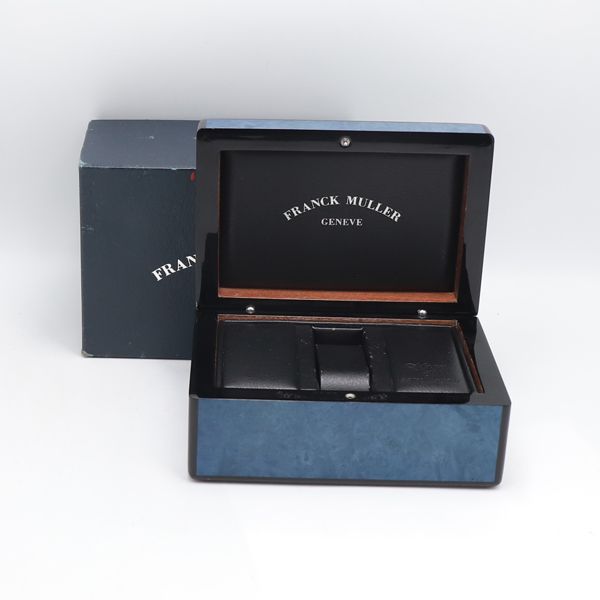 フランクミュラー ネイビー レザー 小物ケース ケース 新品同様 良品 フランクミュラー 空箱/ケース 腕時計用ケース ネイビー文字盤