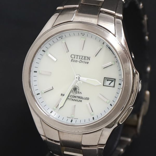 Tough Solar Citizen Atessa H410-T003788 White Dial Date Ladies Watch 2000000 NSK KRK