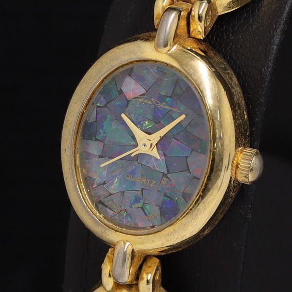 スイス製 オパール QZ オパール文字盤 18K レディース腕時計 KRH