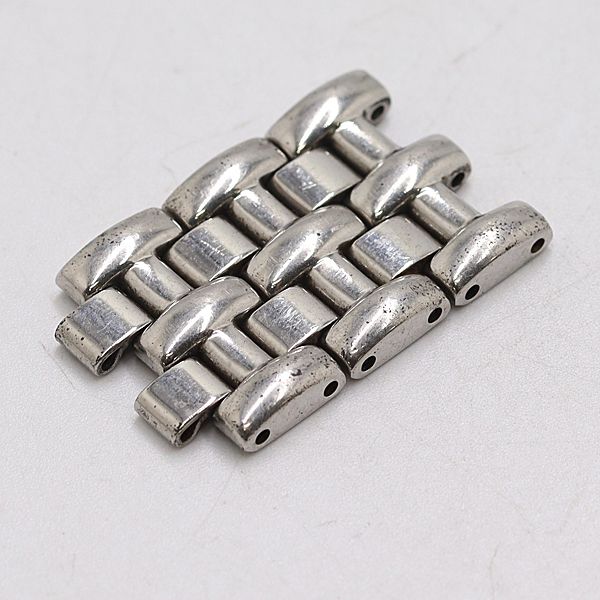 オメガ 純正品 4コマ 18mm メンズ 良品 オメガ シーマスター 純正コマ 4コマ シルバーカラー 18mm