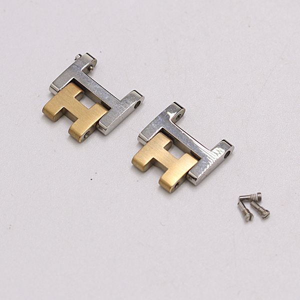 エルメス クリッパー CL4.220 純正コマ 2コマ シルバー/ゴールド