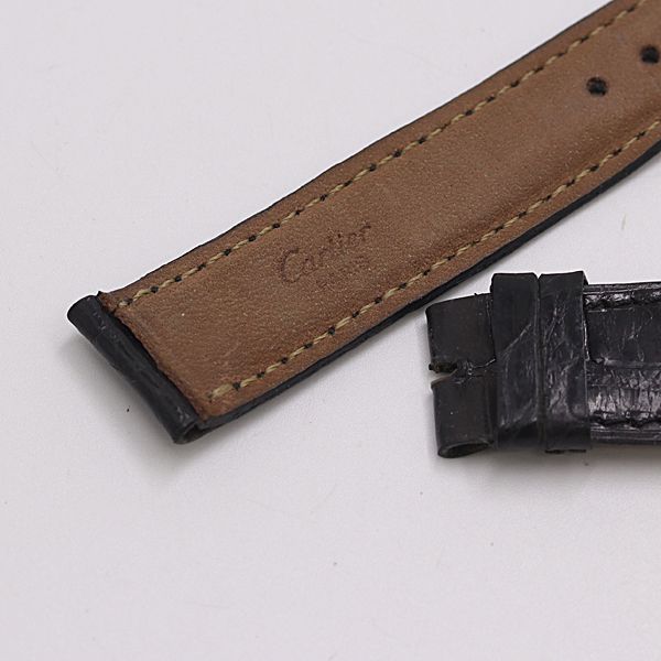 カルティエ 純正ベルト ブラックカラー 15mm 腕時計用 メンズ