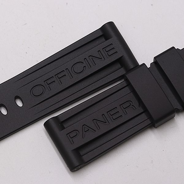美品 パネライ 純正ベルト ラバー ブラックカラー 22mm 腕時計用