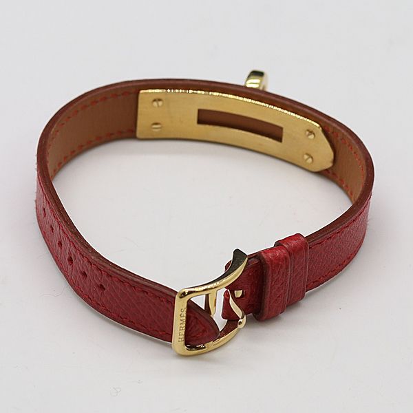 エルメス ケリーウォッチ 純正ベルト レザー A□刻印 レッドカラー