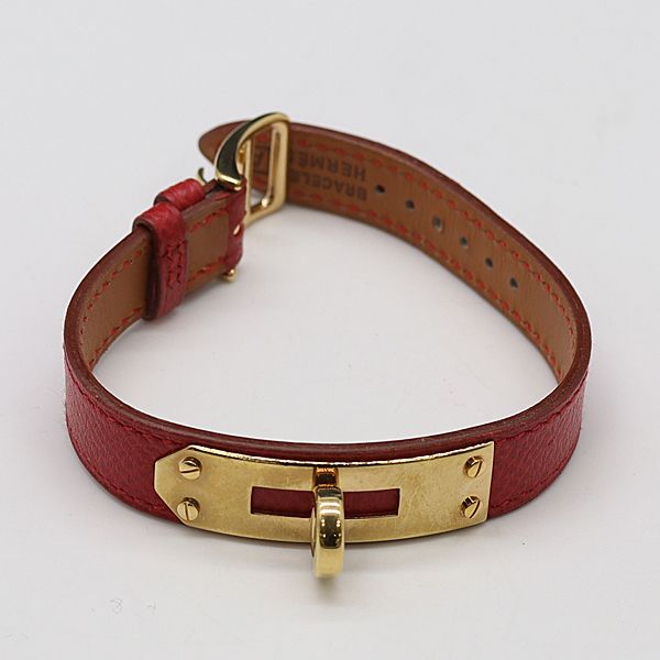 エルメス ケリーウォッチ 純正ベルト レザー A□刻印 レッドカラー