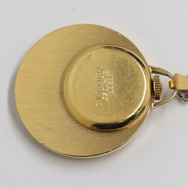 稼働 セイコー 21-7050 手巻き シルバー文字盤 17石 ペンダント