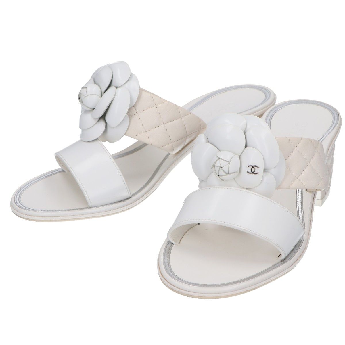 CHANEL シャネル 【美品】IG32781 カメリアモチーフ キルティング