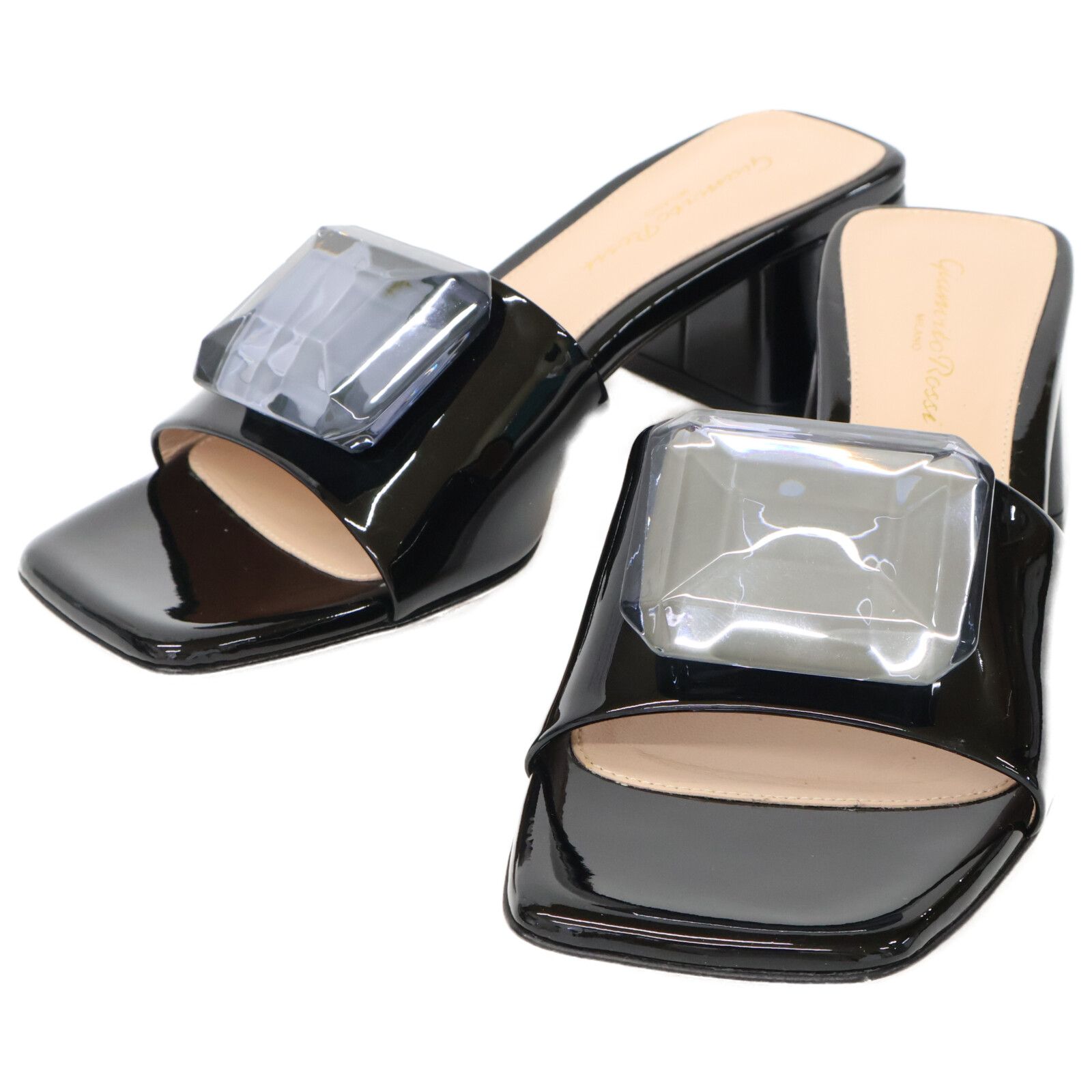 Gianvito Rossi ジャンヴィトロッシ JAIPUR SLIDE ヒールサンダル 37