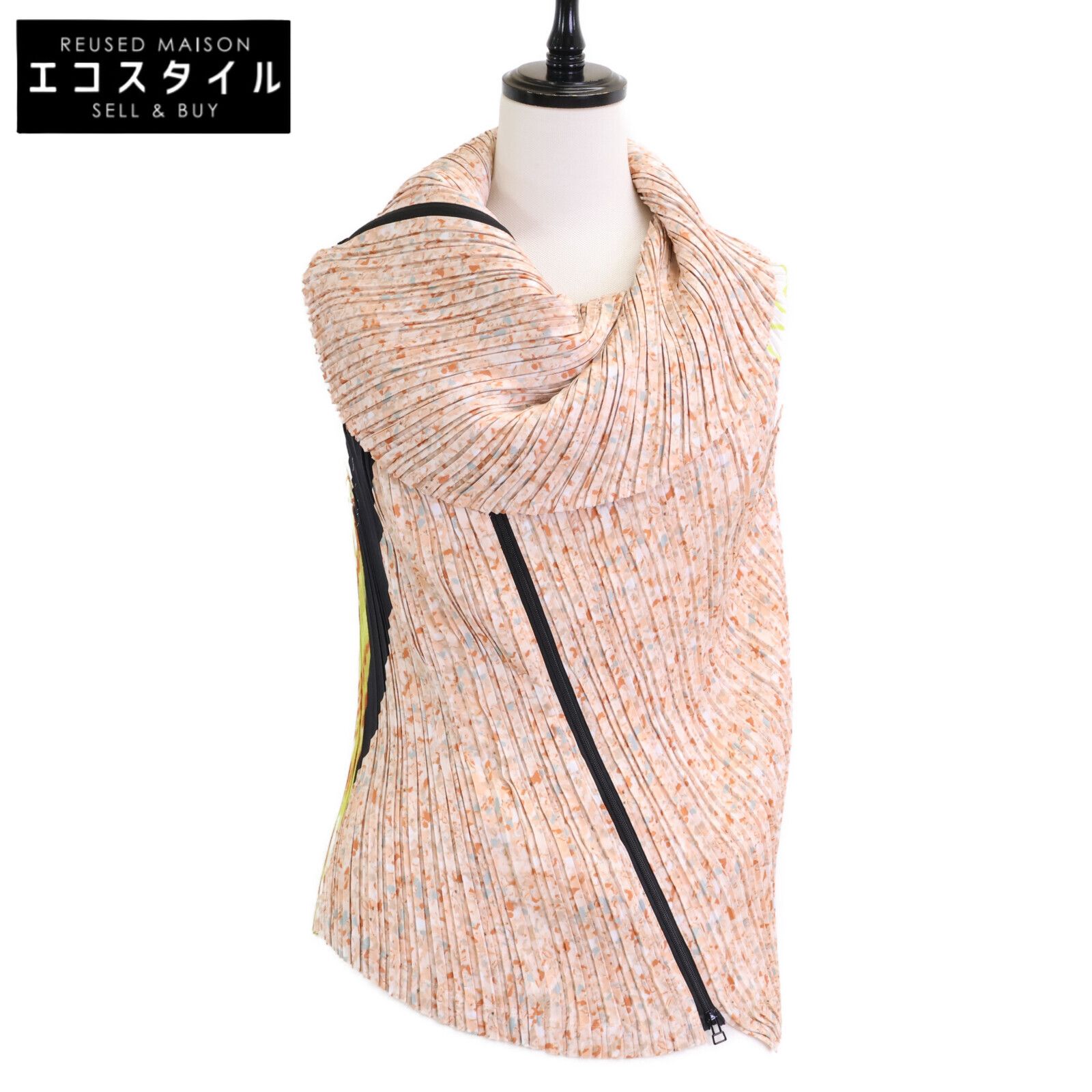 ISSEY MIYAKE イッセイミヤケ IM31-FJ681 23SS 総柄 TANGIBLE PLEATS