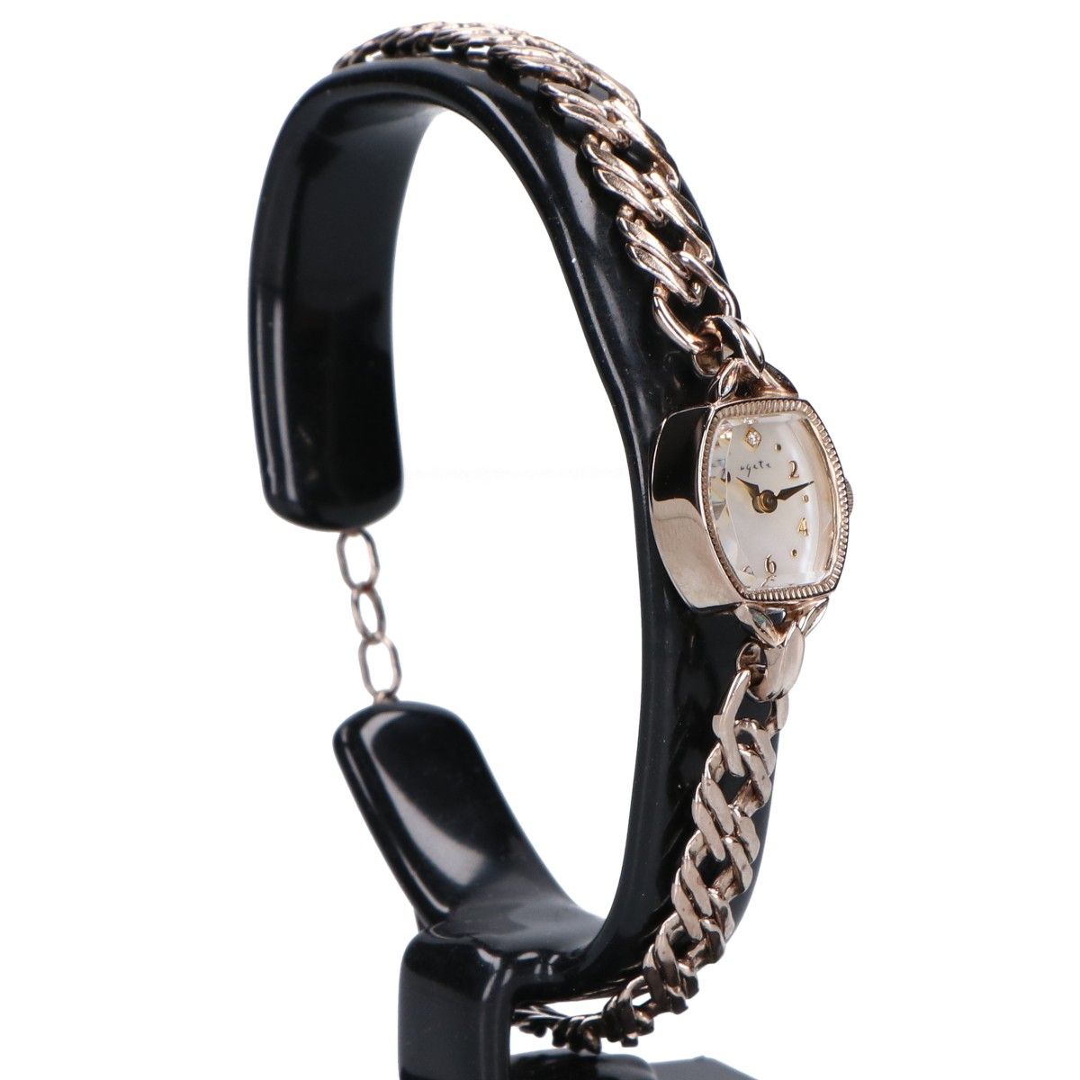 agete アガット 【美品】10181120001-03-999 D:0.005 トノーフェイス